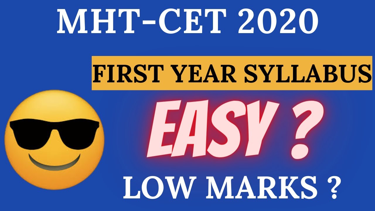 MHT-CET 2020 || FIRST YEAR SYLLABUS - ENGINEERING || MUST WATCH VIDEO || HAPPY DIWALI TO ALL