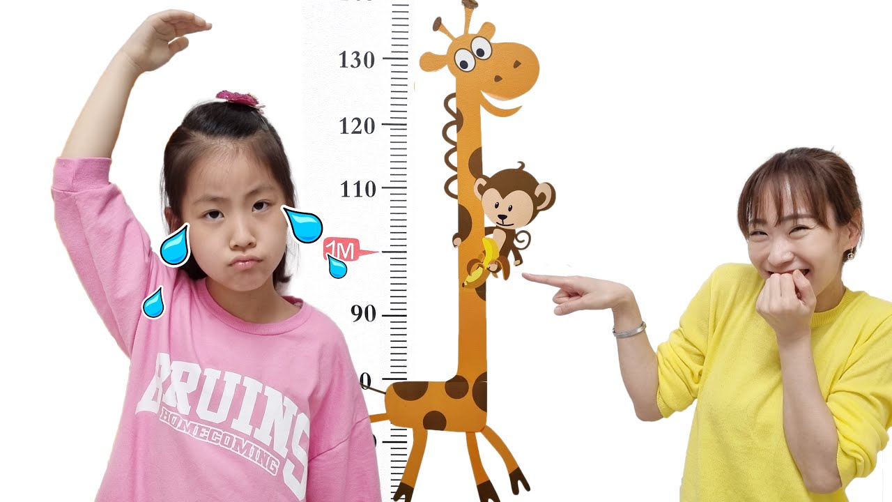 키가 클려면 어떻게 해야할까요? 서은이의 기린 키재기 How to grow taller