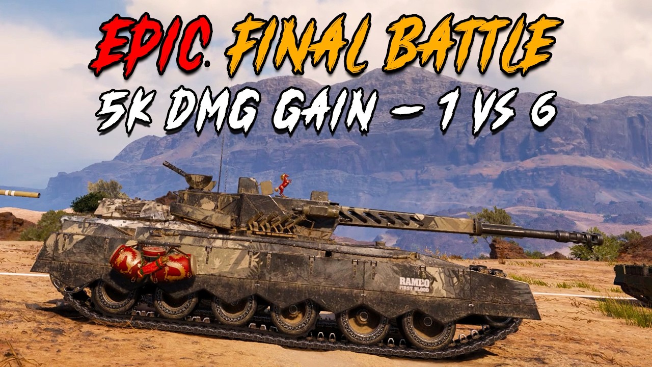 Ares 90 C WOT | 1 VS 6 final BATTLE 👀 11,000 DAMAGE 🤯