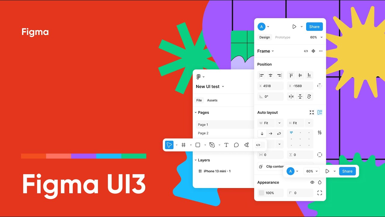 Новый интерфейс Фигмы (Figma UI3)