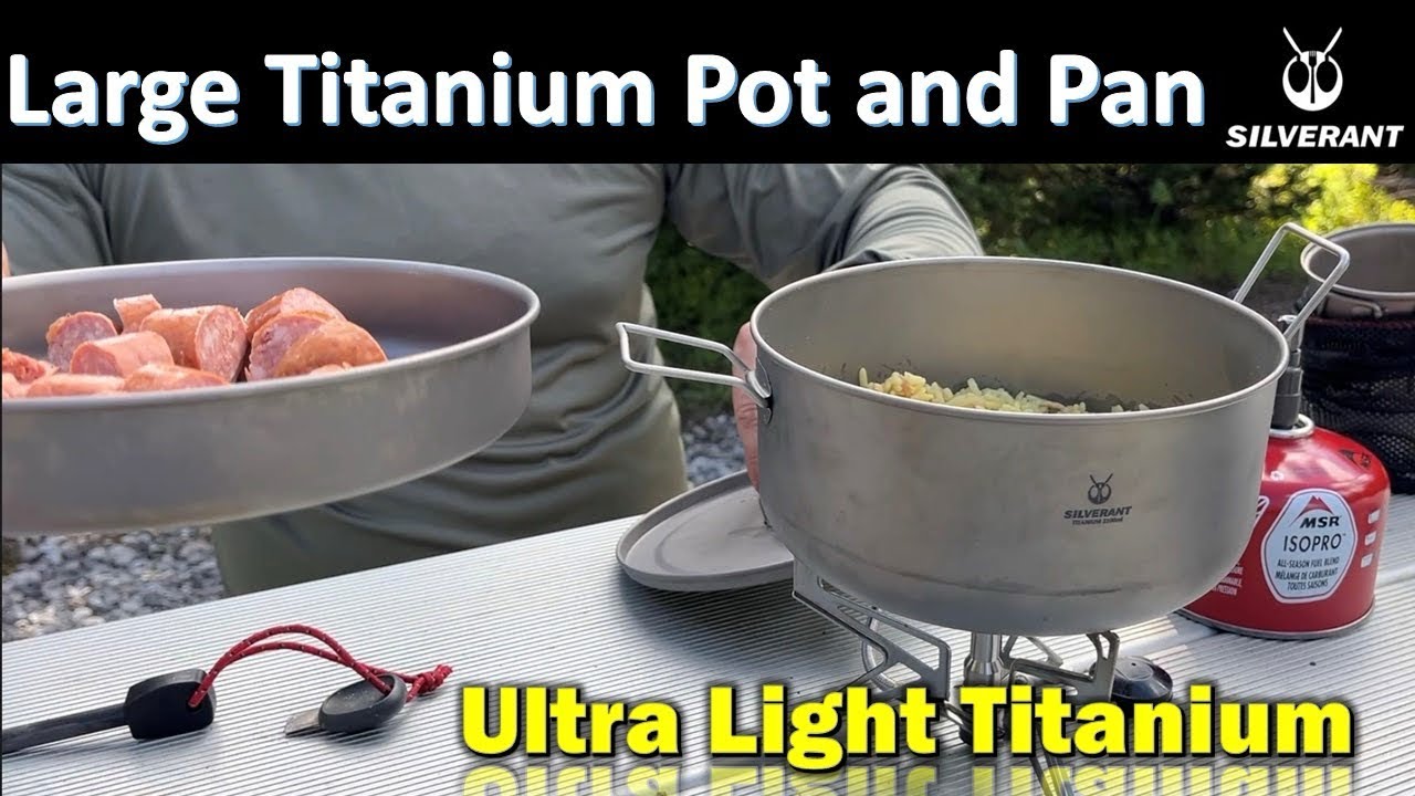 Silverant Large Titanium Pot and Pan Set