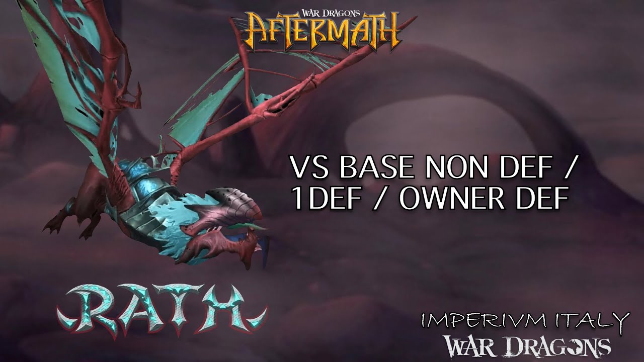 FESTIVE DRAGON RATH VS BASE NON DEF / 1 DEF / OWNER DEF - ImperivmItaly War Dragons