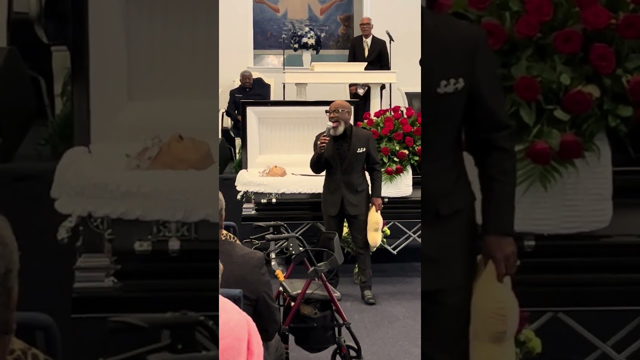 Billy Ray Grant Jr. doing a crowning ceremony for The Late Mr. Luther Gayle Jr. 