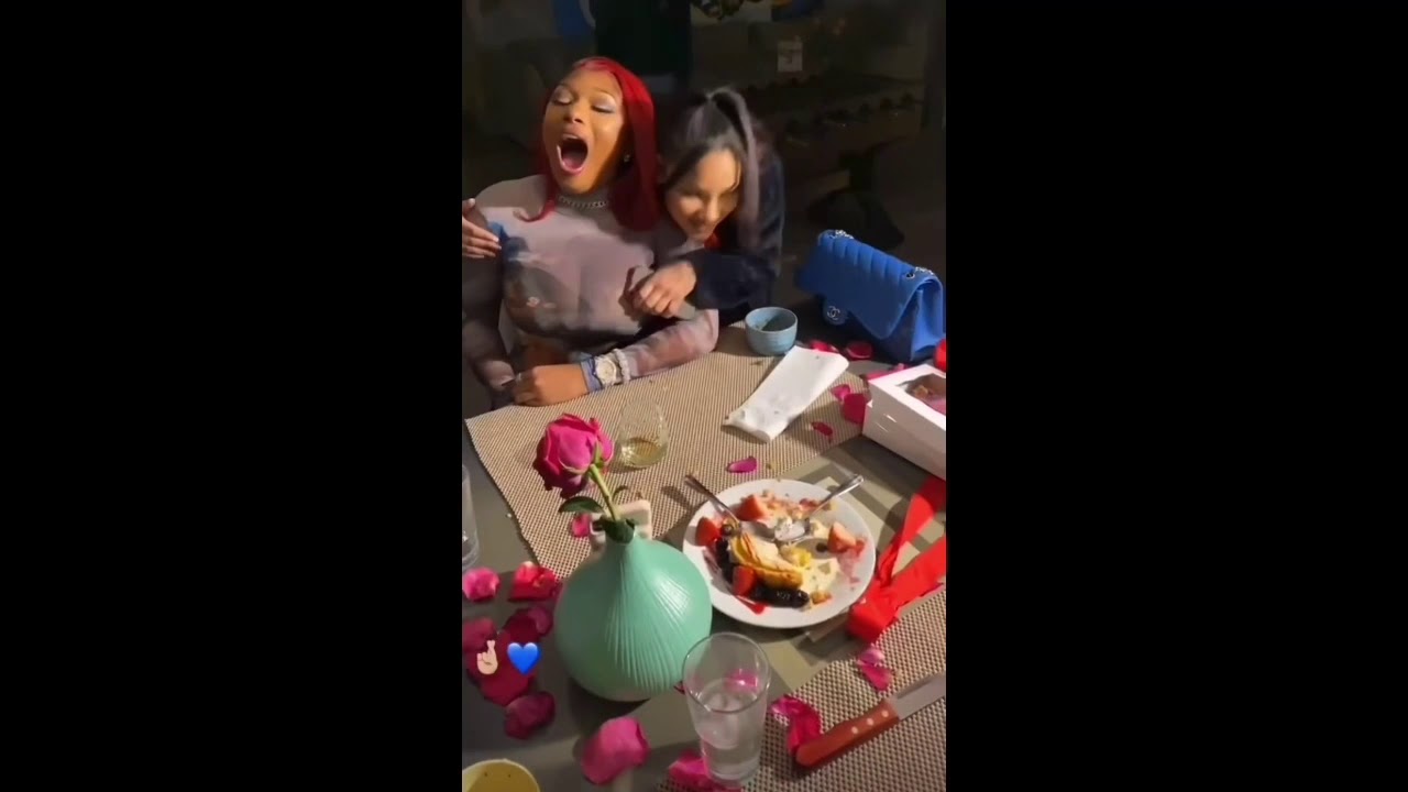 Megan Thee Stallion celebrates her 26th birthday 🥳 with all her people (Ig Story)
