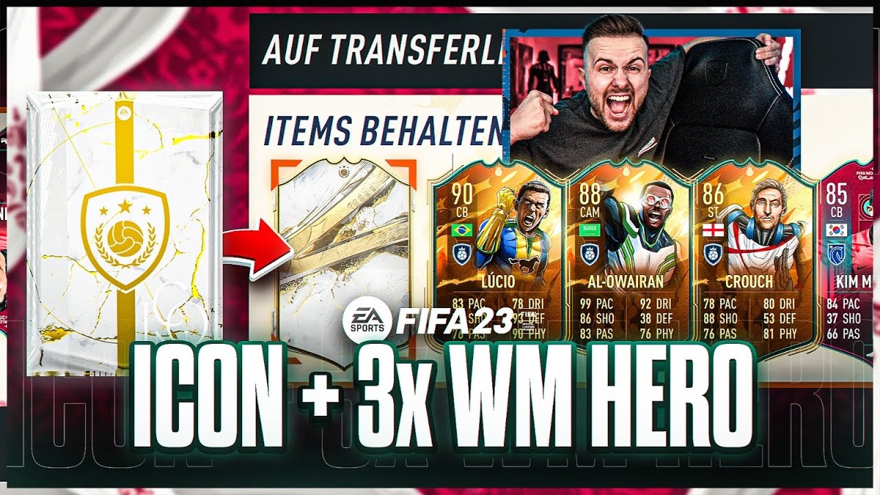 Mein ICON PACK + 3x WM HERO GEZOGEN 😍 FIFA 23 Path 2 Glory Pack Opening 🔥
