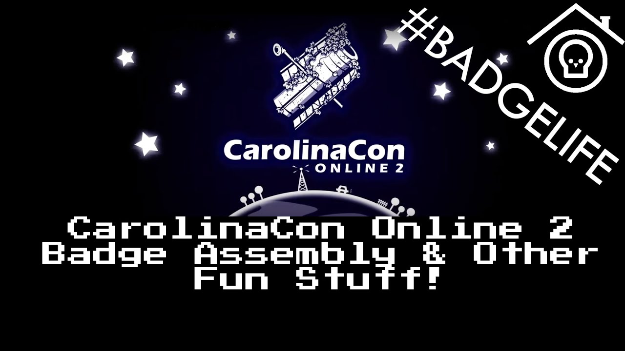 CarolinaCon Online 2 (17) Badge Assembly and other swag!