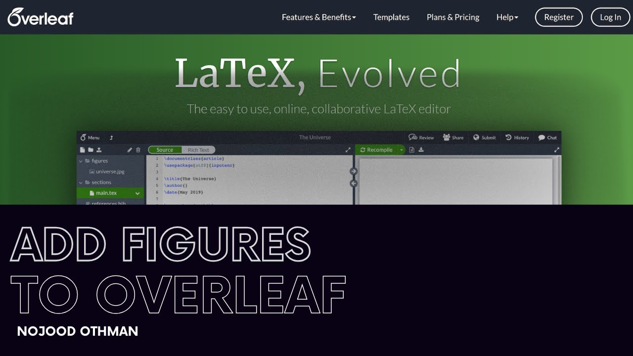 إضافة صورة إلى Overleaf _ مستوى مبتدئ