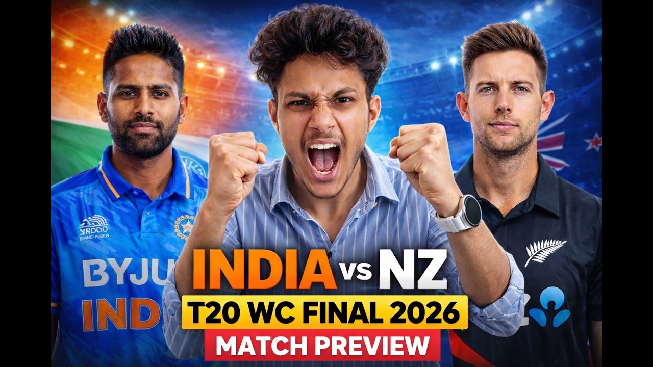 IND vs NZ Final 2026 🔥 India vs New Zealand T20 World Cup Final Match Preview. #viral #trending