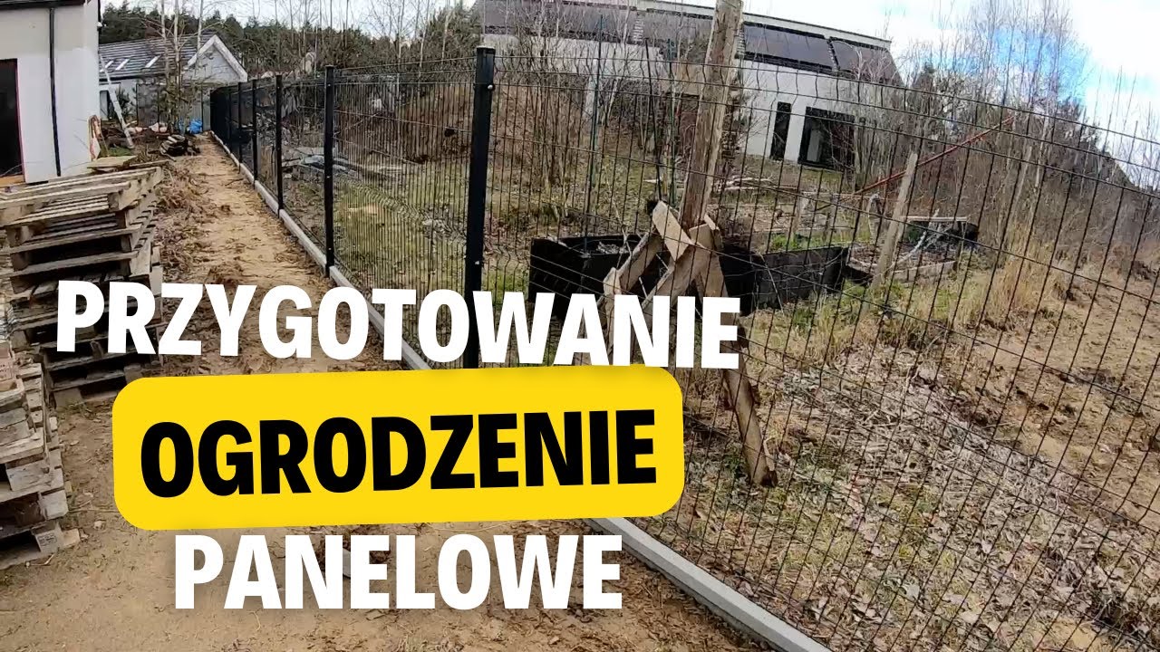 239. Montuję ogrodzenie panelowe 3d. WSTĘP i przygotowanie. Ogrodzenie samemu.