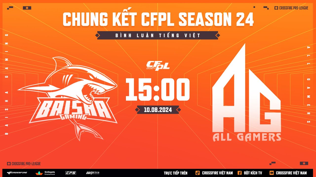 🔥BAISHA GAMING vs ALL GAMERS | TRỰC TIẾP CHUNG KẾT CFPL S24
