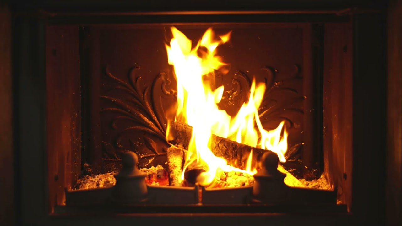 🔥 FIREPLACE (10 MINUTES) - Relaxing Fire Burning Video & Crackling Fireplace Sounds