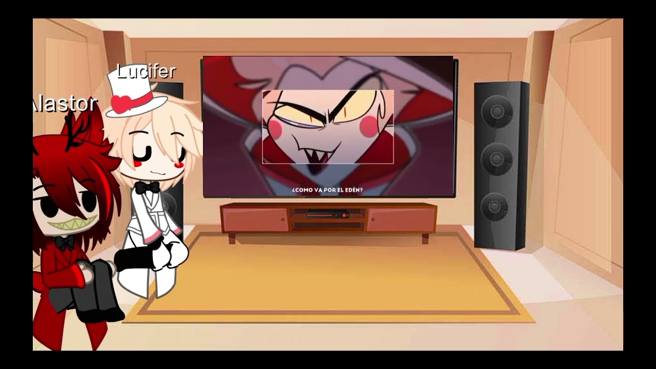 👀[Alastor y Lucifer reaccionan]⭐video original\📻radioaple🍎/•Alexis•[hazbin hotel]  |parte 2 ?|💛❤