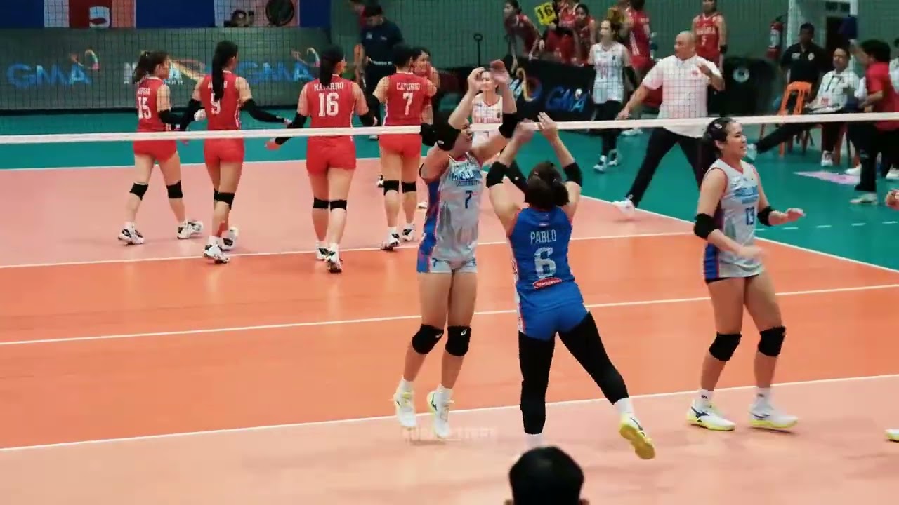 Fought hard until the final point. 💪🏐AU Lady Chiefs highlights vs San Beda Lady Red Spikers