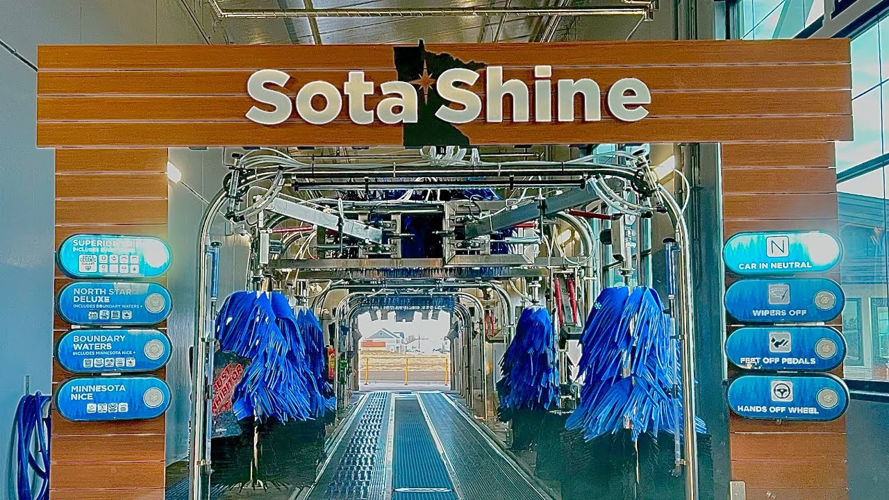 SotaShine Express Car Wash - Grand Opening - Maple Grove MN, PECO Fully Hybrid/Touch-less Tunnel