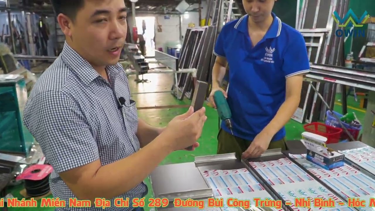 Part 1 Hướng dẫn sản xuất cửa nhôm thủy lực Owin || cửa nhôm owin || cửa thủy lực owin || owin