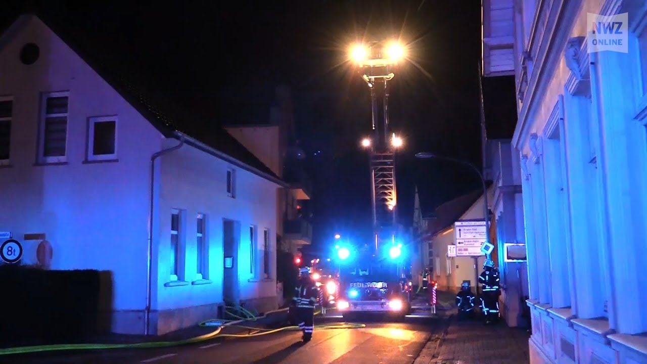 Wohungsbrand in Brake