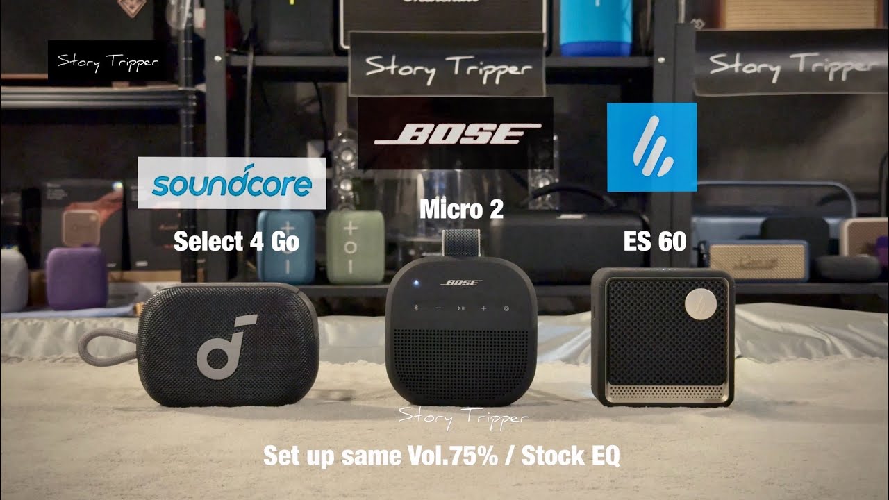 Soundcore Select 4 Go против Bose Soundlink Micro 2 против Edifier ES20