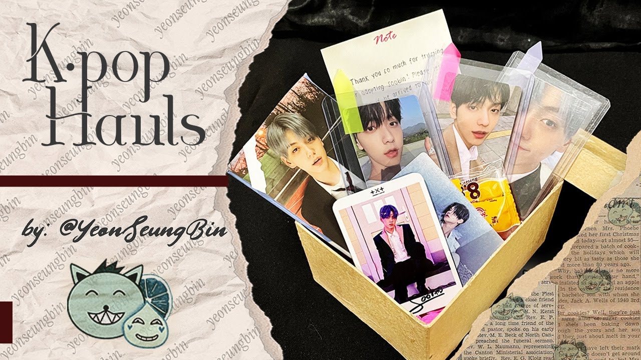 BINDER HAUL + PHOTOCARD HAUL &mdash; Featuring TXT Soobin Photocards ~ YeonSeungBin