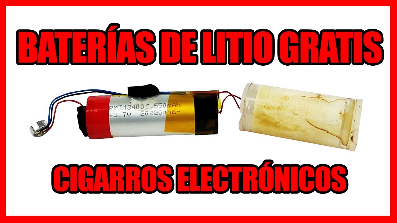 El PROBLEMA de los VAPER desechables 🔋 BATERÍAS de litio GRATIS 🔋 Elartisans