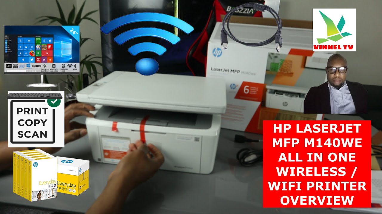 HP LASERJET  MFP M140WE  ALL IN ONE WIRELESS / WIFI PRINTER OVERVIEW