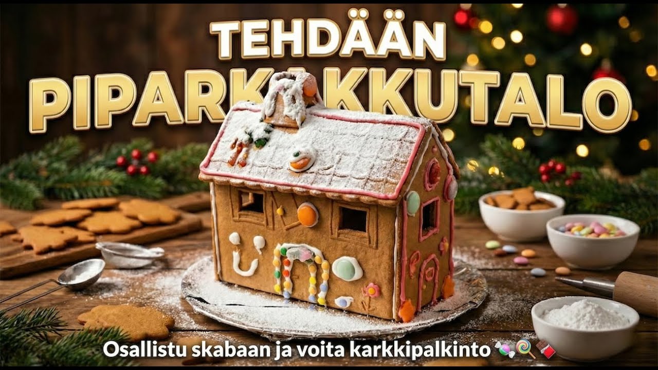 Tehdään (kootaan) piparkakkutalo 😋
