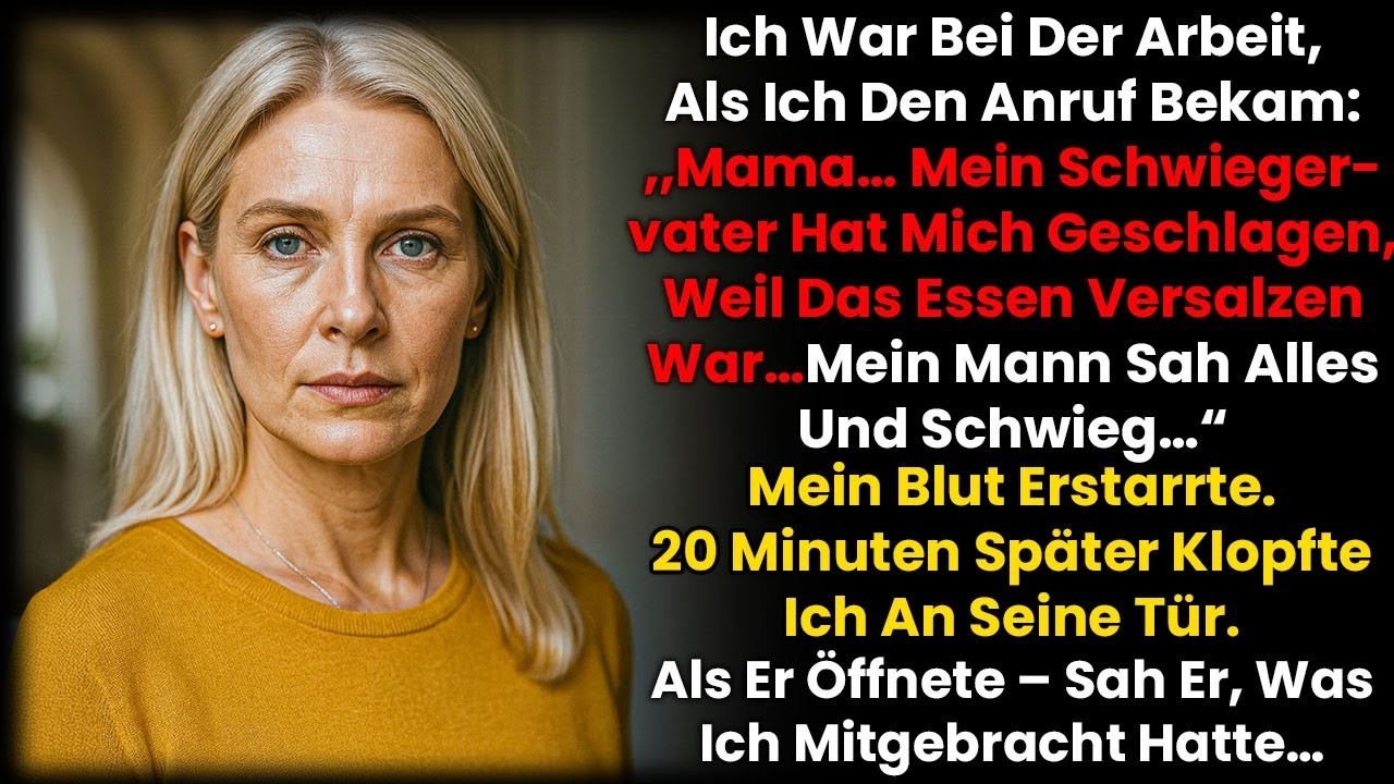 Meine Tochter weinte: „Mama, mein Schwiegervater schlug mich!“ Und mein Mann schwieg …
