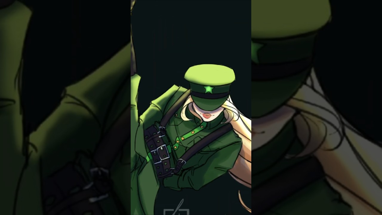 Chinese Military Dance trend x Persona #arttrend #shorts #digitalart