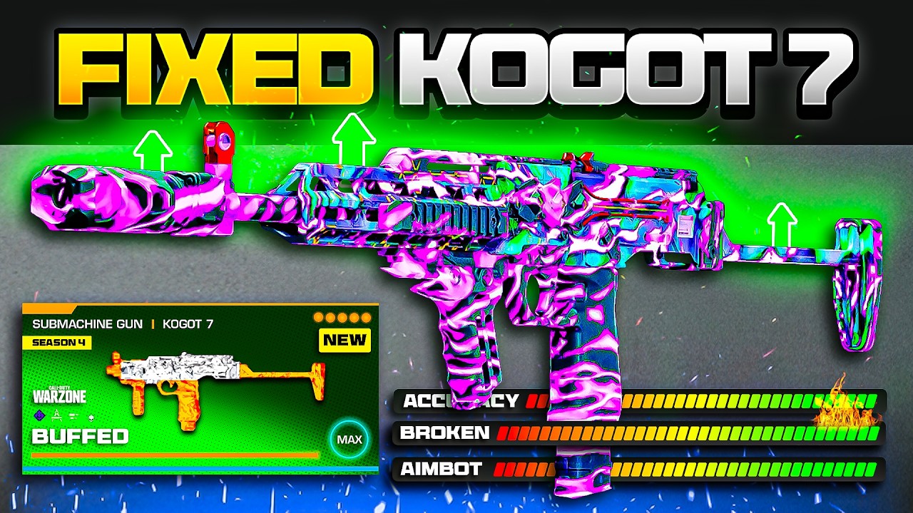 the BEST *BROKEN* META LOADOUT in Warzone after the NEW UPDATE! (BUFFED KOGOT 7 Setup)
