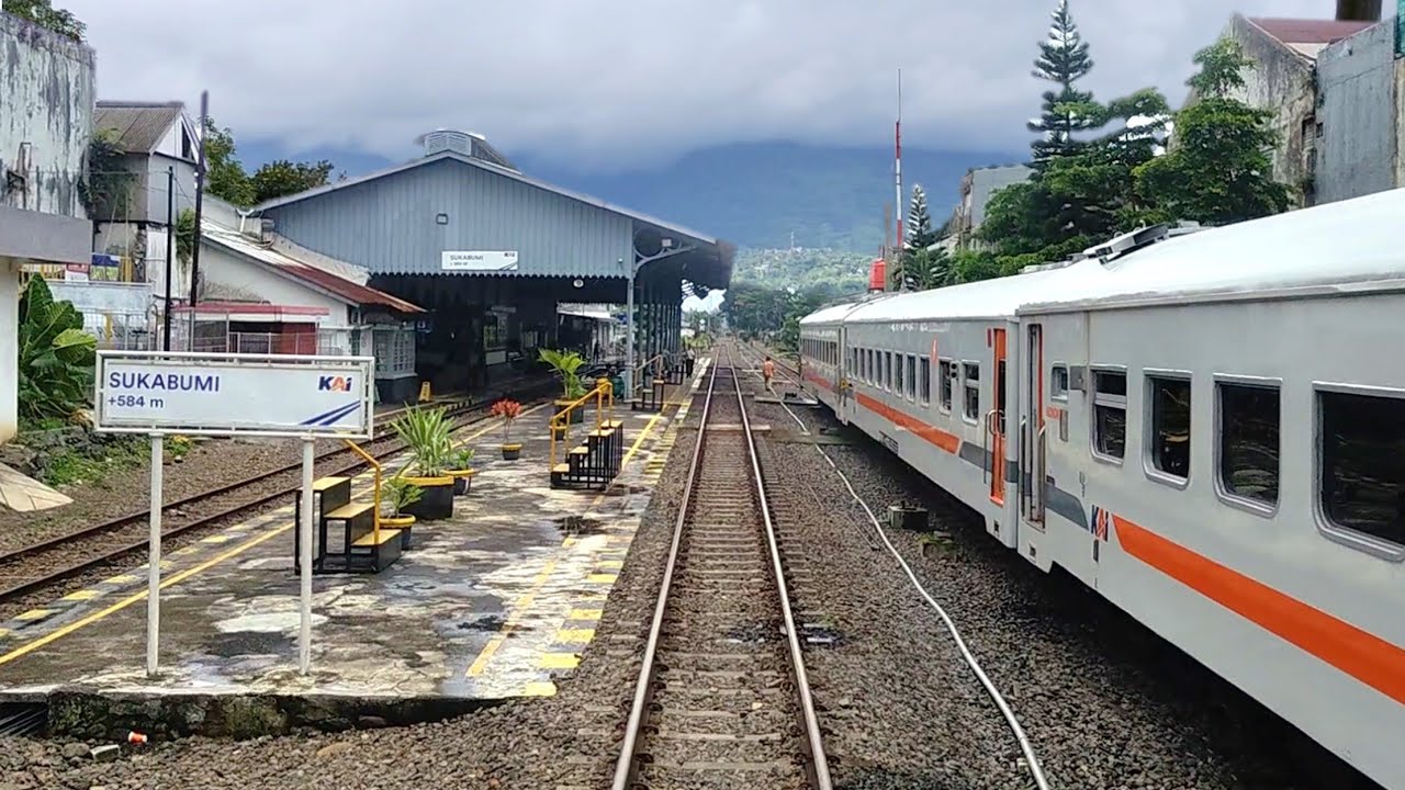 FULL BACKRIDE BY TRAIN ~ KA PANGRANGO | Stasiun Sukabumi - Stasiun Bogor #ASMRKereta