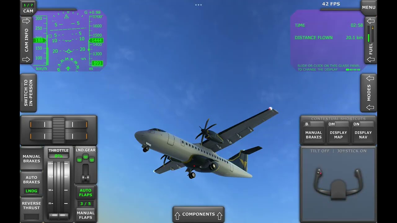 RL-72 takeoff stunts landing and attempt to destory a turbo airlines comercial jet 