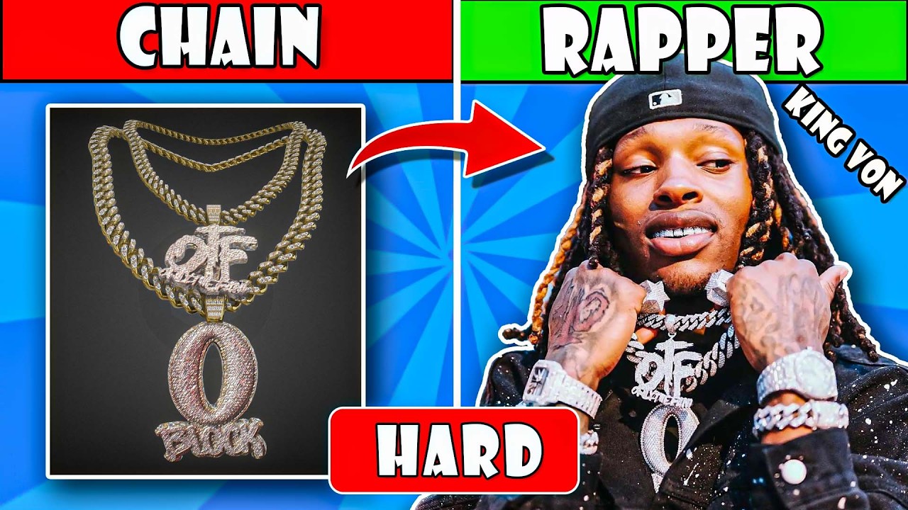 Guess The Rapper by their Chain😁⛓🎵  | 99.9% Will Fail  Hard Rap Quiz| Rap Quiz 2024 |