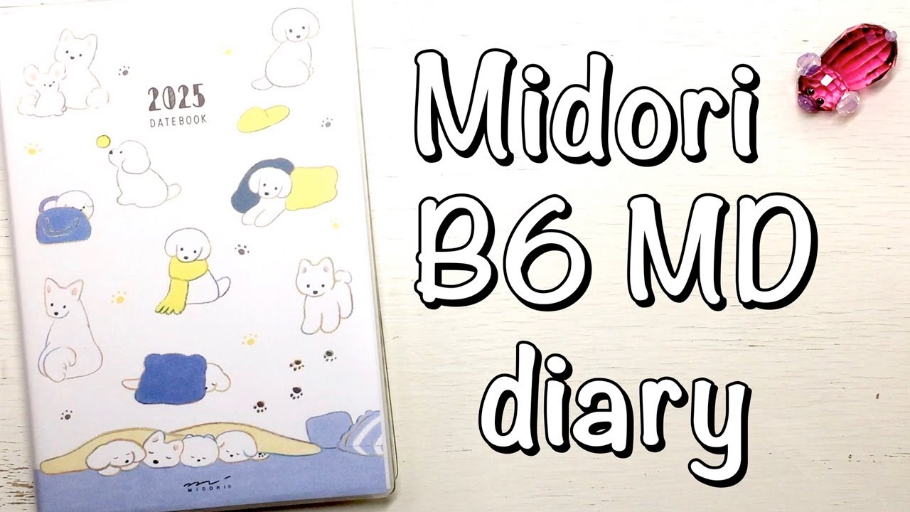 Midori Pocket Diary 2025 B6 Dog full flip through