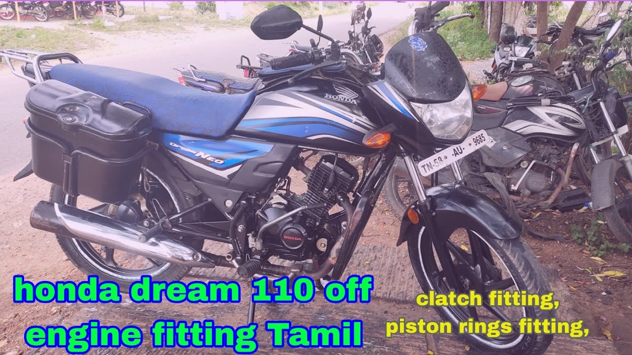 honda dream Neo 110 engine fitting, clatch fitting, piston rings fitting, timeing setting tamil.
