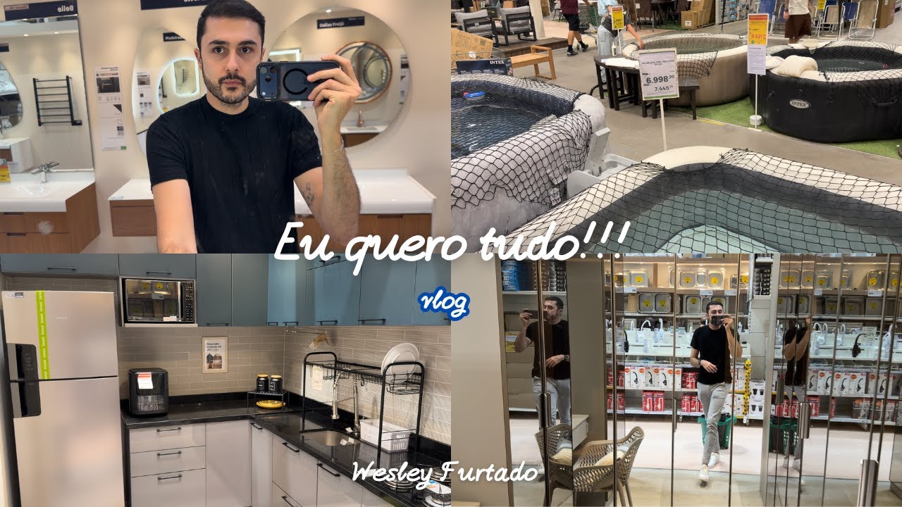 Vlog | Sonhando com a casa perfeita: banheira, quartos e decorações