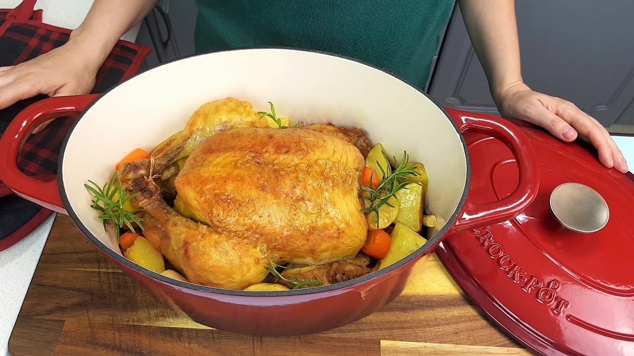 Вся семья будет счастлива! Запеченная курица с картофелем и овощами