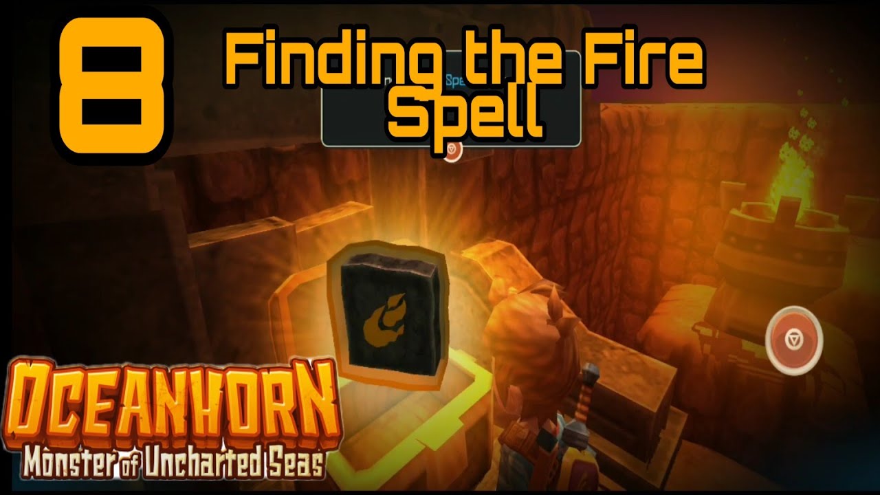Action Adventure Android/IOS Game (OCEANHORN 1 Gameplay part 8 Finding the fire spell)