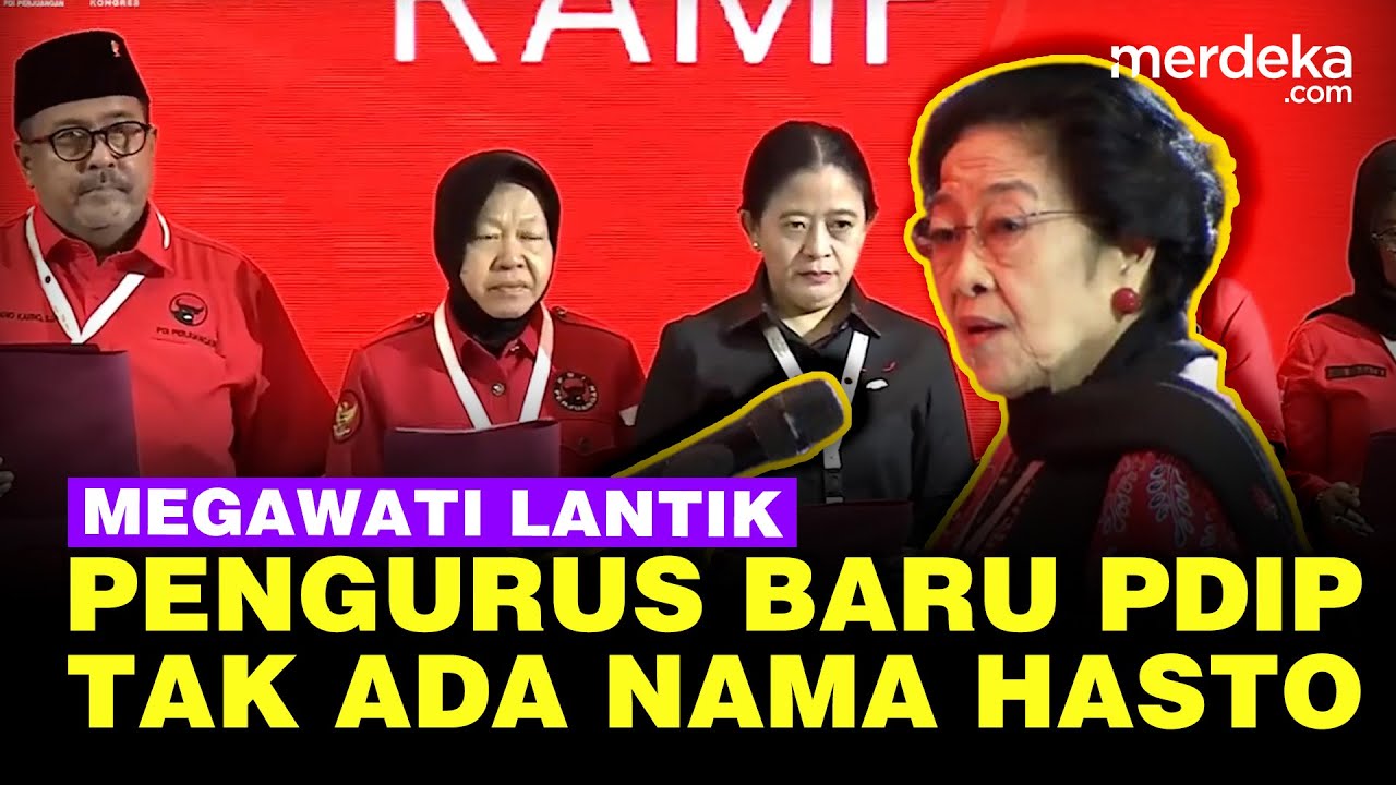 Megawati Lantik Pengurus Baru PDIP, Ada Puan Hingga Ahok Tapi Tak Ada Hasto