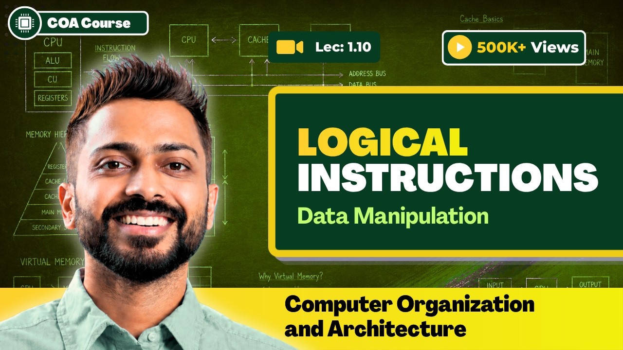 L-1.10: Logical Instructions(Data Manipulation) in Computer Organisation and Architecture