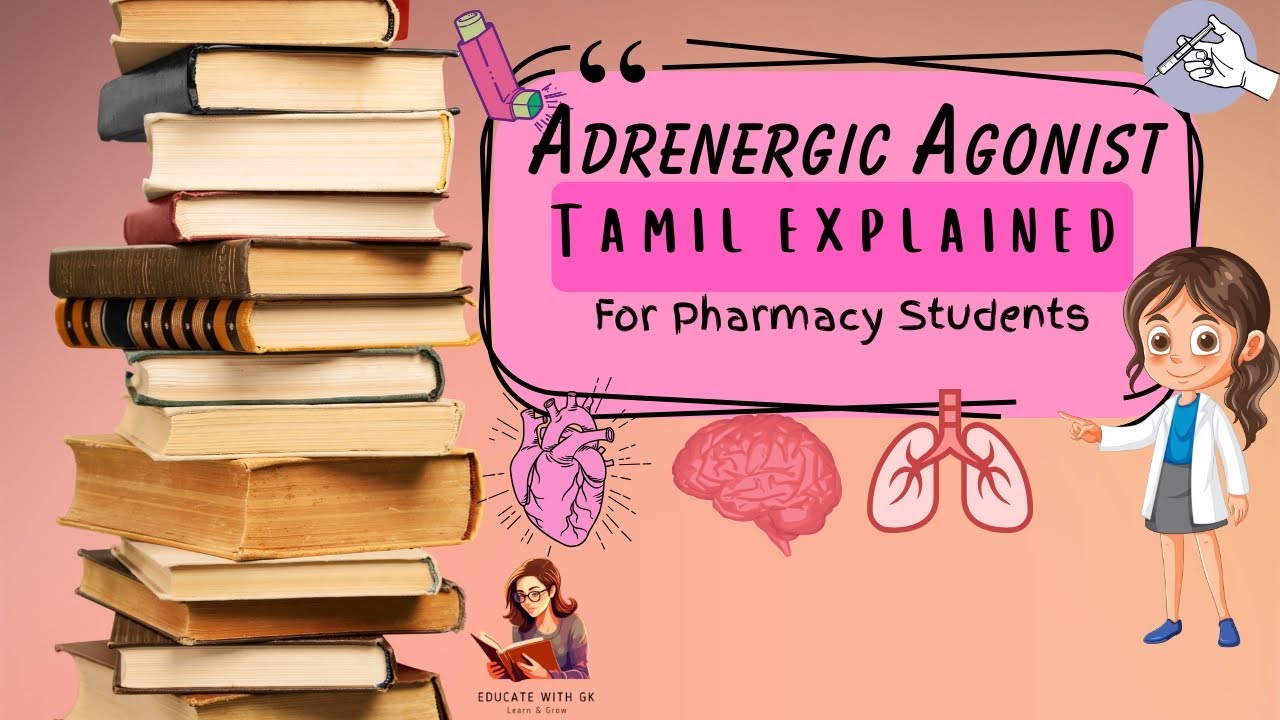 Adrenergic Agonist #tamil Explained #pharmacology #pharmacologytamil #educational