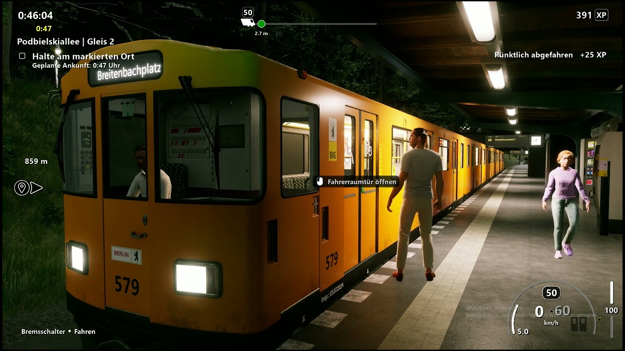 SubwaySim 2 #1  Krumme Lanke nach Breitenbachplatz  (U3)