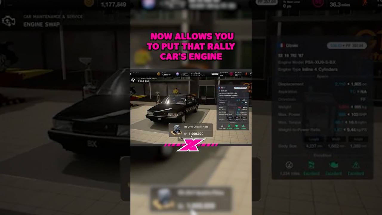 Еще одна безумная замена двигателя GT7 😂