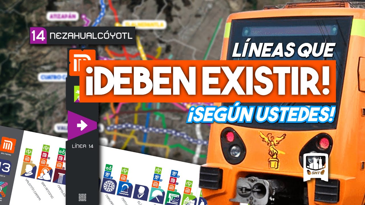 ¡5 Líneas de METRO que DEBERÍAN existir según USTEDES! | Periférico, Tepotzotlán, Chimalhuacán y más