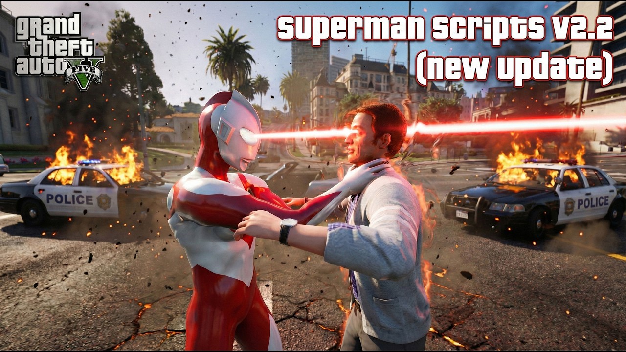 GTA 5 - Superman Scripts V2.2 (New Update) All Powers