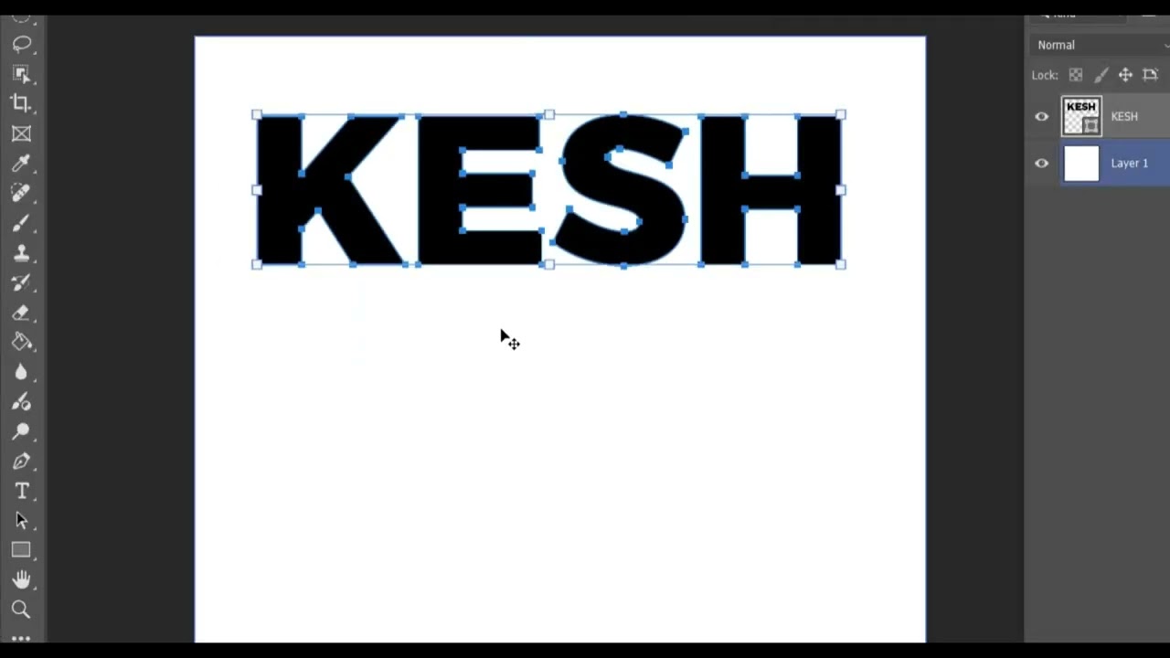 Photoshop Text Stretch Effect Tutorial