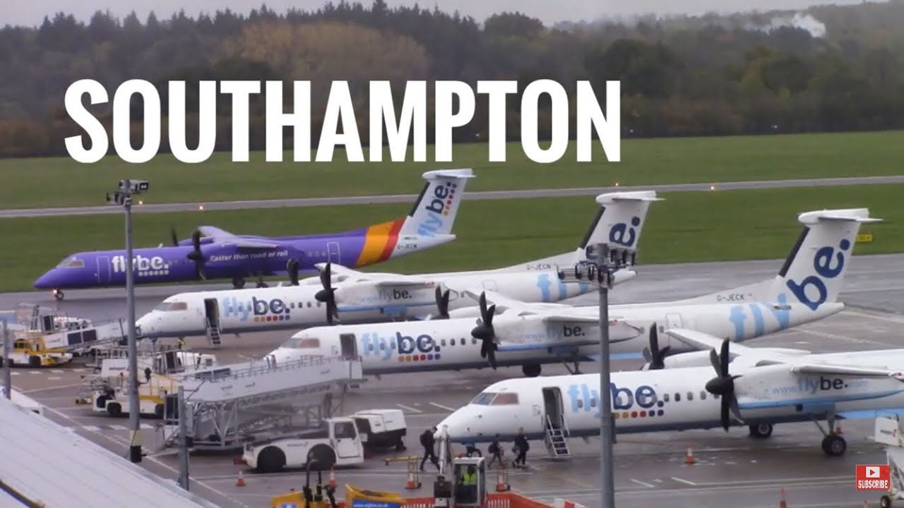 Stormy Flybe (virgin Connect) and Southampton FC departure Southampton Airport 1st November 2019