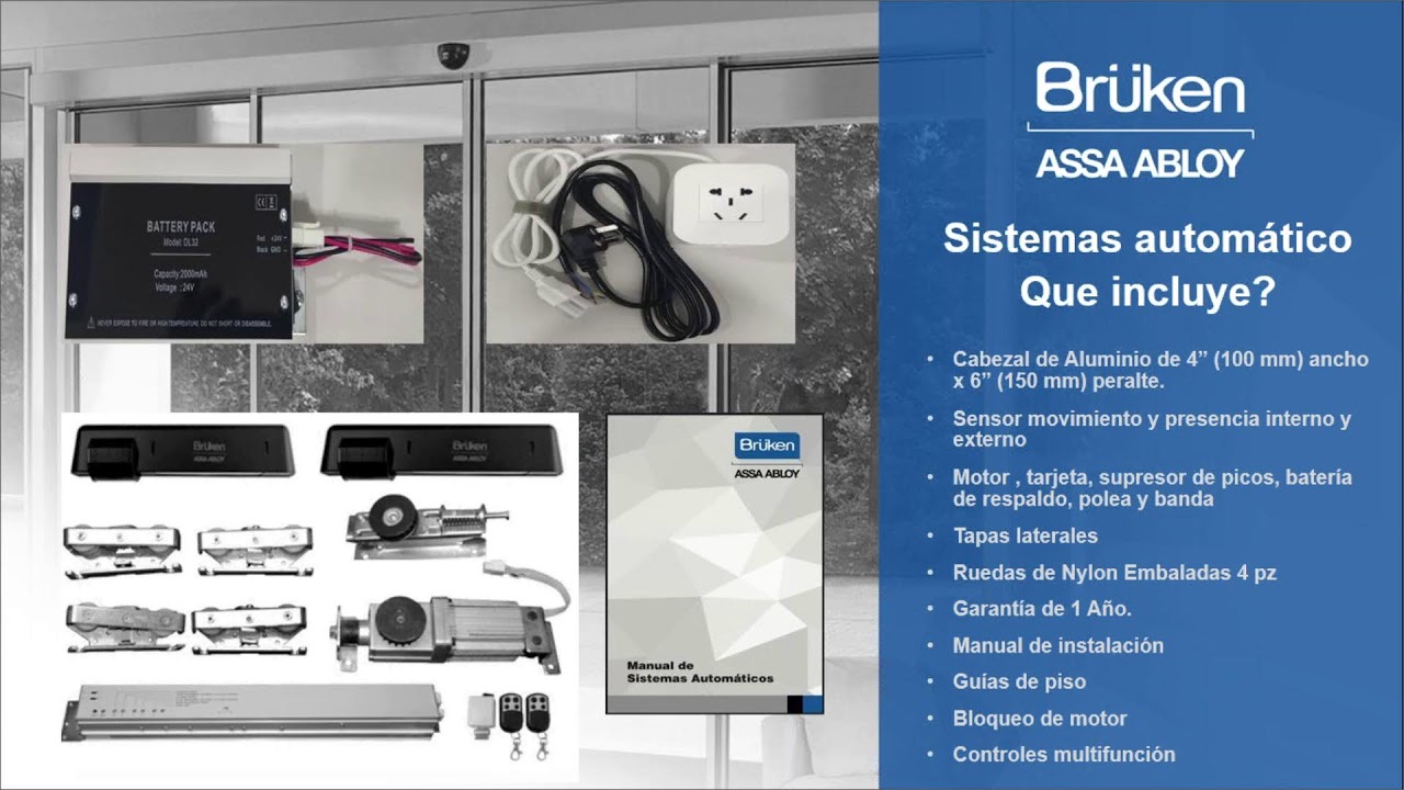 Instalación de una puerta Automática BRUKEN-ASSA ABLOY