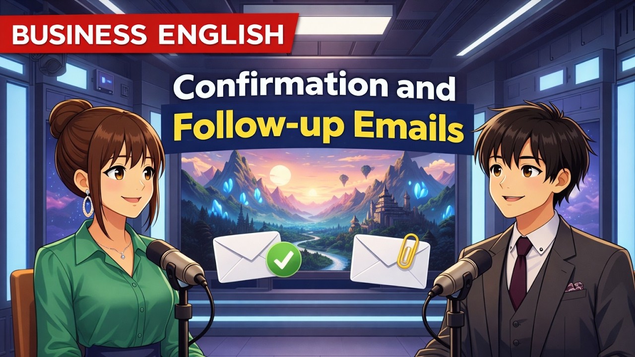 Day 5: Confirmation and Follow-up Emails | Business English A2 Series (Jane & Joe Podcast)