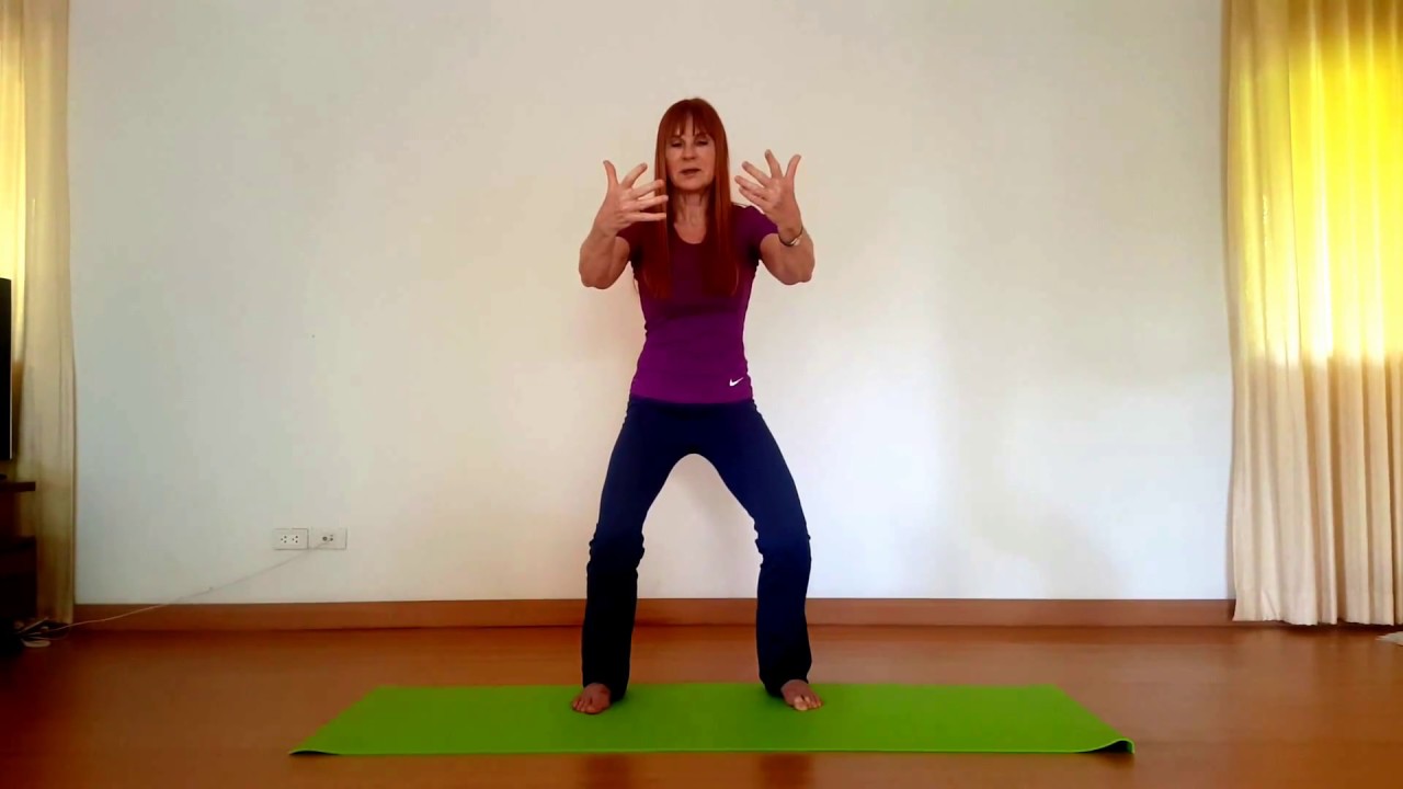 Chi Kung: Iron Shirt Chi Kung Posture #1 & #2 - Embracing The Tree & The Turtle - Jutta Kellenberger