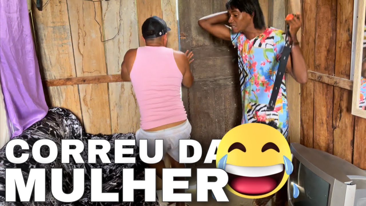 Correu depois que viu a mulher desmontada😂