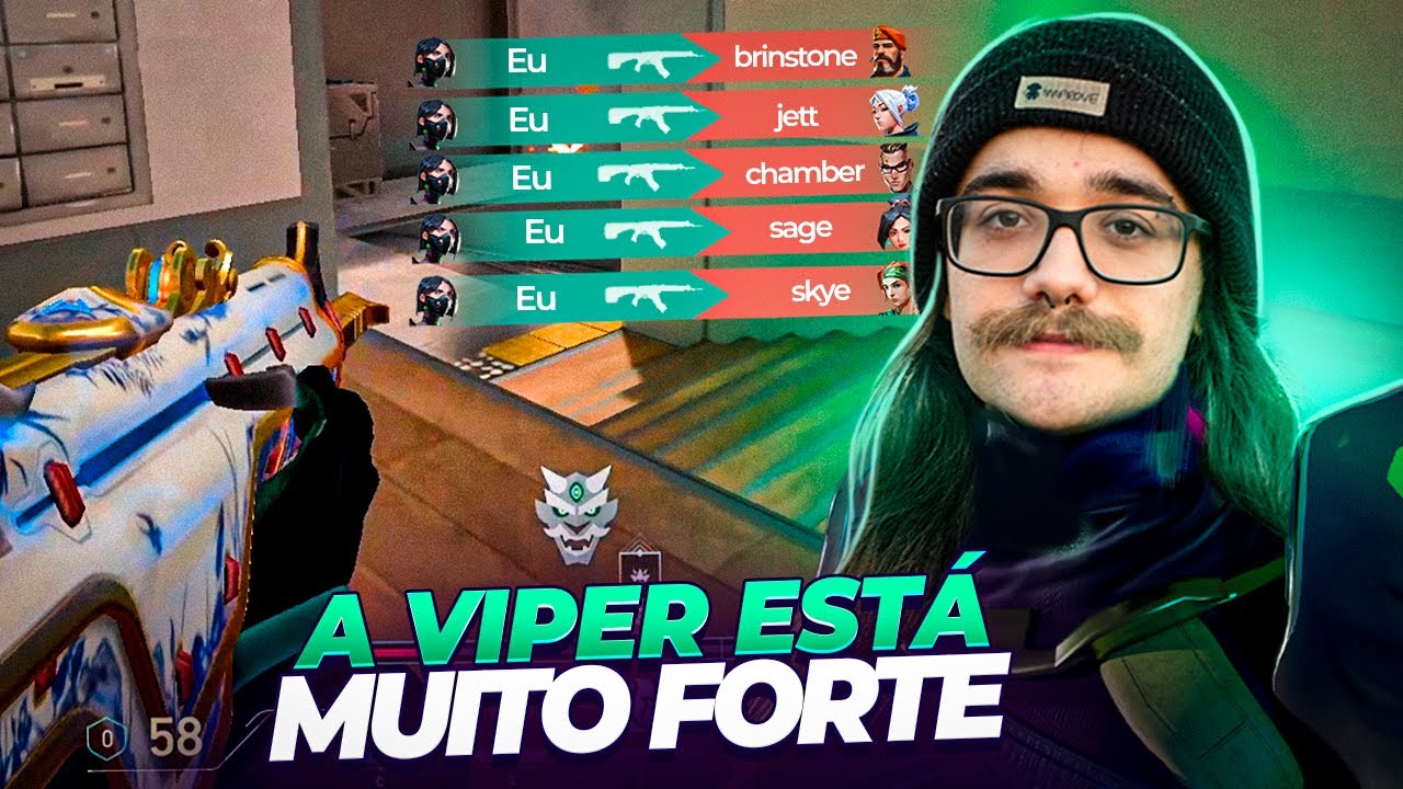 A MELHOR partida que j&aacute; JOGUEI de VIPER!